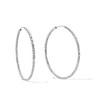 40mm Diamond-Cut Hoop Earrings in Sterling Silver