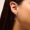 Thumbnail Image 2 of 40mm Diamond-Cut Hoop Earrings in Sterling Silver