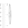 Thumbnail Image 3 of Sterling Silver Diamond-Cut Hoops