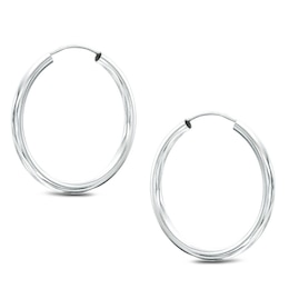 Sterling Silver Continuous Hoops