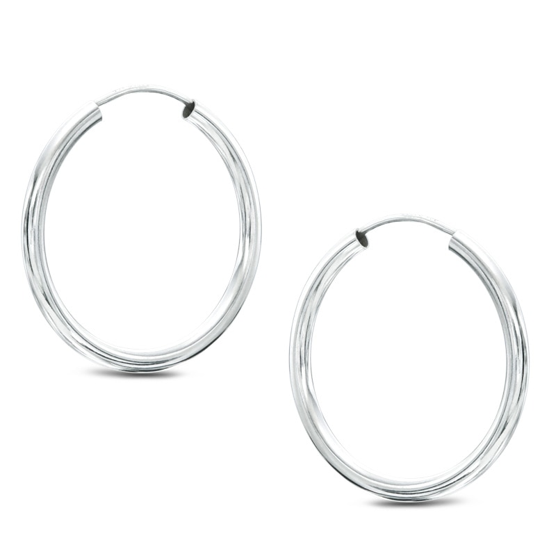 Main Image 1 of Sterling Silver Continuous Hoops