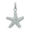 Thumbnail Image 1 of Crystal and Beaded Starfish Dangle Charm in Sterling Silver