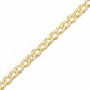 4.4mm Solid Curb Chain Bracelet in 10K Gold - 8"
