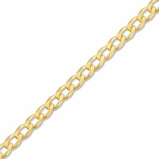4.4mm Solid Curb Chain Bracelet in 10K Gold - 8"