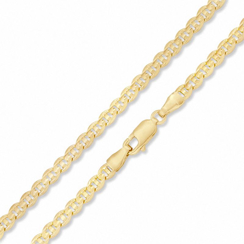 Main Image 1 of 3.4mm Solid Mariner Chain Necklace in 10K Gold - 20&quot;
