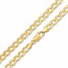 Thumbnail Image 1 of 5.9mm Solid Curb Chain Necklace in 10K Gold - 26"