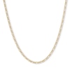 Thumbnail Image 1 of 050 Gauge Figaro Chain Necklace in 10K Hollow Gold - 18"