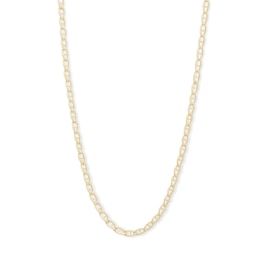 060 Gauge Mariner Chain Necklace in 10K Hollow Gold - 16&quot;