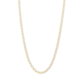 10K Hollow Gold Mariner Chain - 16"