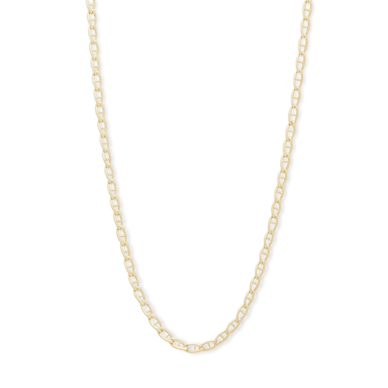 10K Hollow Gold Mariner Chain - 16"