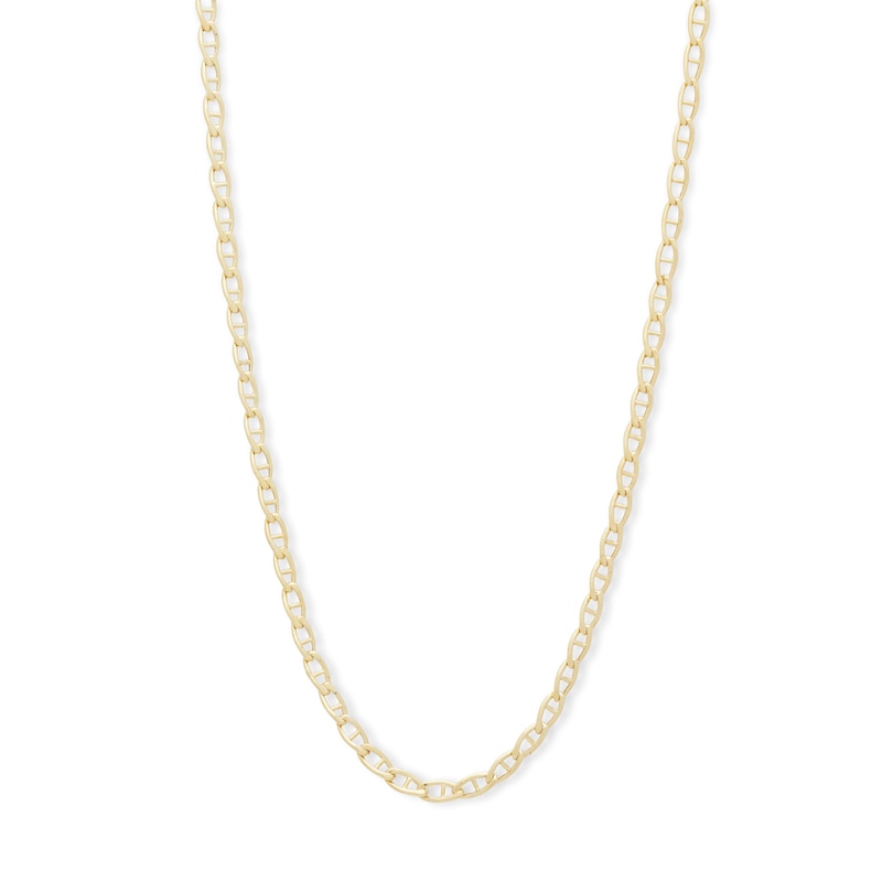 10K Hollow Gold Mariner Chain - 16"