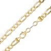Thumbnail Image 1 of 14K Gold Bonded Sterling Silver 120 Gauge Figaro Chain Necklace- 20"