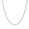 Thumbnail Image 0 of 160 Gauge Rope Chain Necklace in 10K Hollow White Gold - 20"