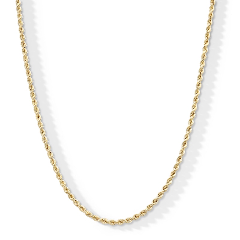 10K Hollow Gold Rope Chain - 18"