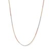 Thumbnail Image 0 of 160 Gauge Rope Chain Necklace in 10K Hollow Tri-Tone Gold - 20"