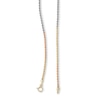 Thumbnail Image 1 of 160 Gauge Rope Chain Necklace in 10K Hollow Tri-Tone Gold - 20"
