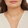 Thumbnail Image 2 of 160 Gauge Rope Chain Necklace in 10K Hollow Tri-Tone Gold - 20"