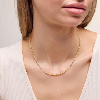 10K Gold Bonded Rope Chain - 16"