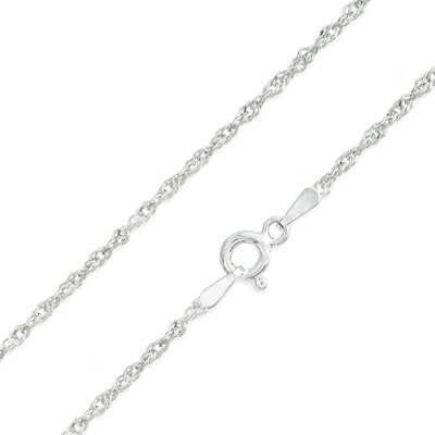 Gauge Singapore Chain Necklace in Sterling Silver