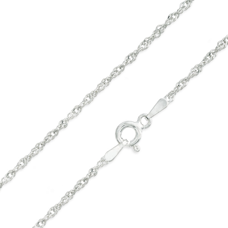 Gauge Singapore Chain Necklace in Sterling Silver