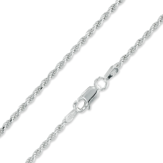 Gauge Rope Chain Necklace in Sterling Silver