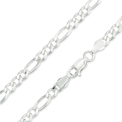 Made in Italy 100 Gauge Figaro Chain Necklace in Solid Sterling Silver - 26"