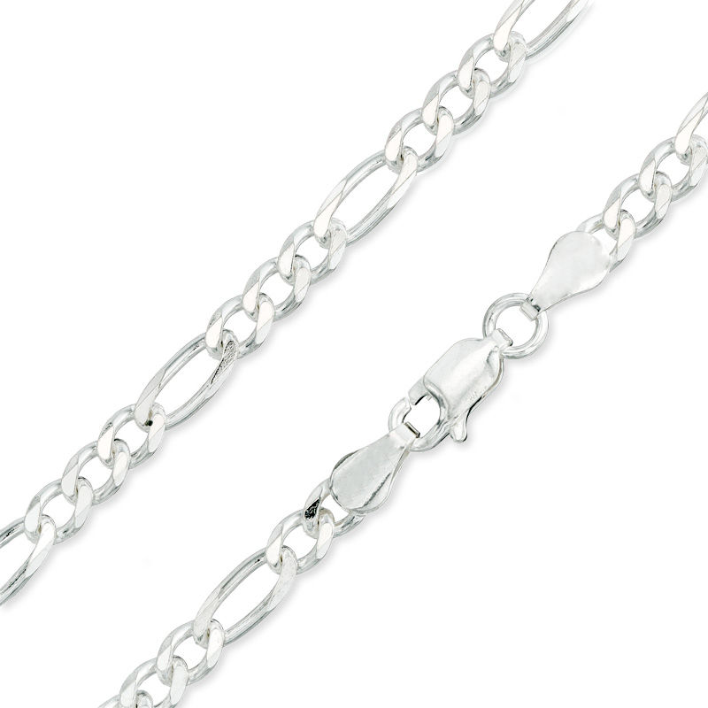 Made in Italy 100 Gauge Figaro Chain Necklace in Solid Sterling Silver 26