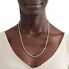 Thumbnail Image 3 of Sterling Silver Diamond-Cut Rope Chain Made in Italy - 22"