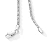 Thumbnail Image 4 of Sterling Silver Diamond-Cut Rope Chain Made in Italy - 22"