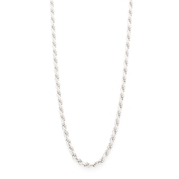 Made in Italy 070 Gauge Rope Chain Necklace in Solid Sterling Silver - 28&quot;