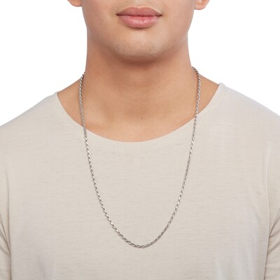 Sterling Silver Rope Chain Made in Italy