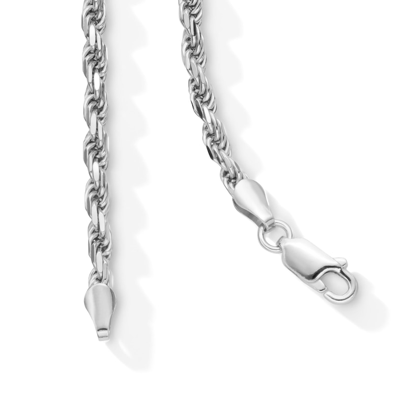 Main Image 4 of Sterling Silver Rope Chain Made in Italy - 28"