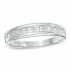 Thumbnail Image 1 of Princess-Cut Cubic Zirconia Anniversary Band in Sterling Silver - Size 8