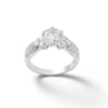 Thumbnail Image 0 of 8mm Cubic Zirconia Split Shank Ring in Sterling Silver