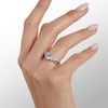 Thumbnail Image 2 of 8mm Cubic Zirconia Split Shank Ring in Sterling Silver