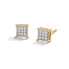 Thumbnail Image 1 of Diamond Accent Square Stud Earrings in Sterling Silver