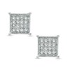 Thumbnail Image 0 of Diamond Accent Square Stud Earrings in Sterling Silver