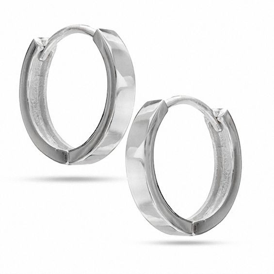 Sterling Silver Huggie Hoops