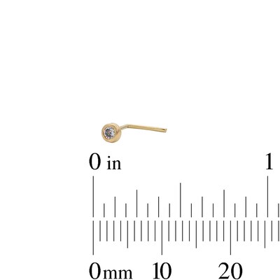 14K Gold Nose Ring Set - 24G