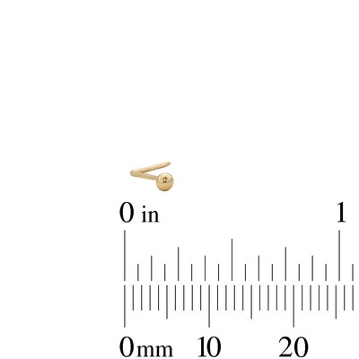 14K Gold Nose Ring Set - 24G