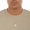Thumbnail Image 4 of Oval Scalloped Our Lady of Guadalupe Charm in 10K Solid Two-Tone Gold