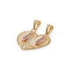 Thumbnail Image 2 of "Te Amo" Breakable Heart Cross Charm in 10K Two-Tone Gold