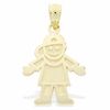Thumbnail Image 1 of Little Boy with Cap Charm in 10K Gold