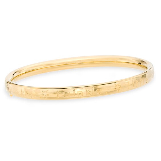 Child's 14K Gold Fill "Twinkle Twinkle Little Star" Bangle - 5.25"