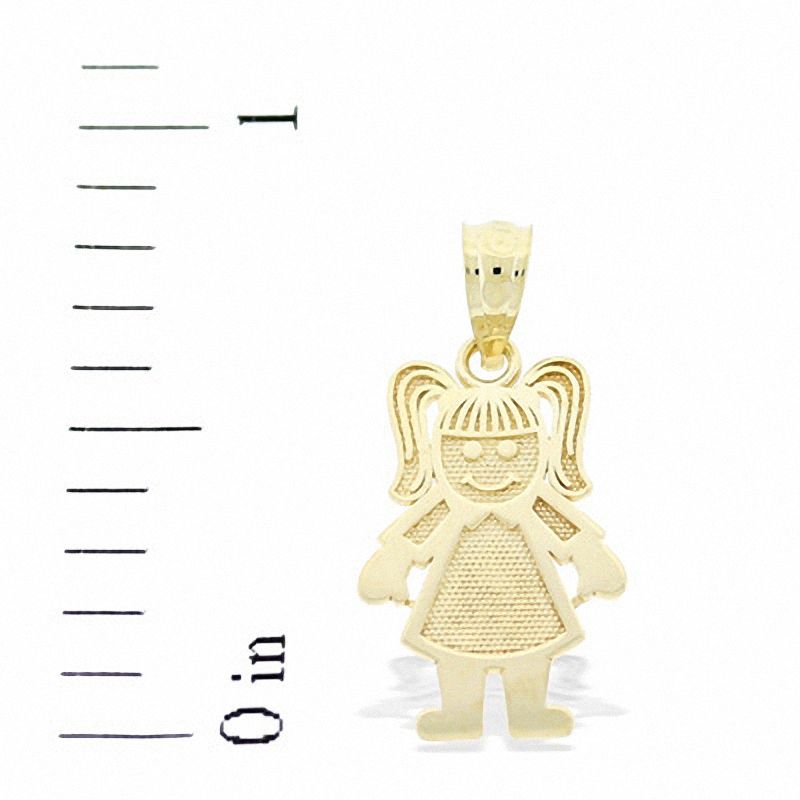 Main Image 2 of Little Girl Charm in 10K Gold