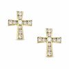 Thumbnail Image 0 of Cubic Zirconia Cross Earrings in 10K Gold