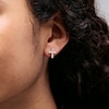 Thumbnail Image 2 of Cubic Zirconia Cross Earrings in 10K Gold
