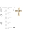Thumbnail Image 2 of Cubic Zirconia Cross Earrings in 10K Gold