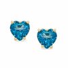 Thumbnail Image 0 of 5mm Blue Topaz Stud Earrings in 10K Gold