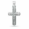 Thumbnail Image 1 of Small Polished Crucifix Charm in Sterling Silver